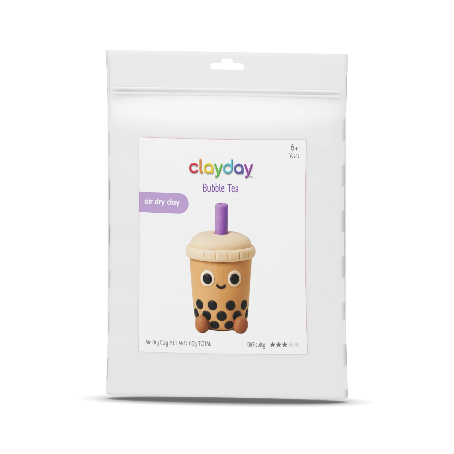 Bubble Tea pouch kit packaging render